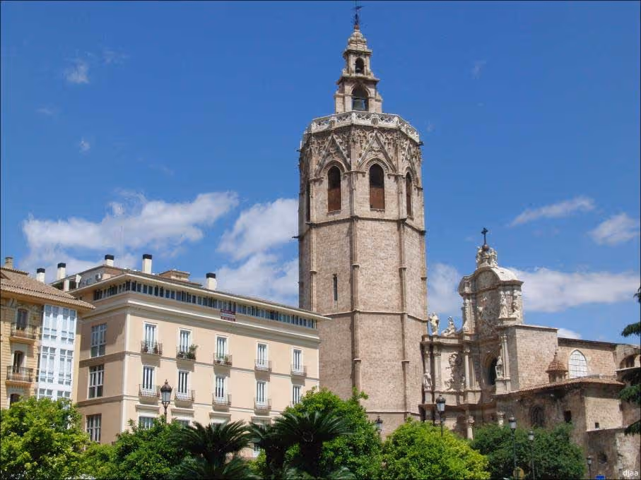 The Miguelete tower in Valencia's old town