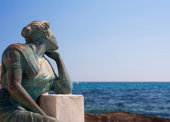 Woman looking at the sea, Torrevieja