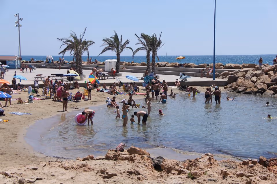 Natural pool in Torrevieja