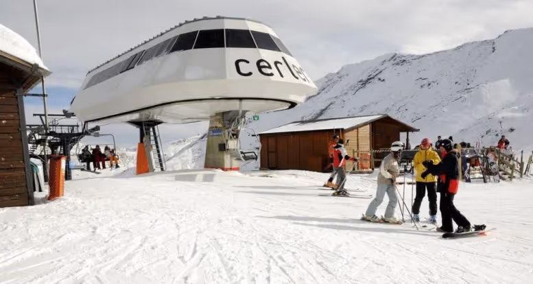 Cerler ski resort in the Pyrenees