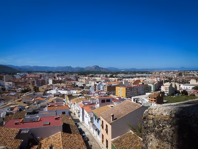 View over the town of Dénia