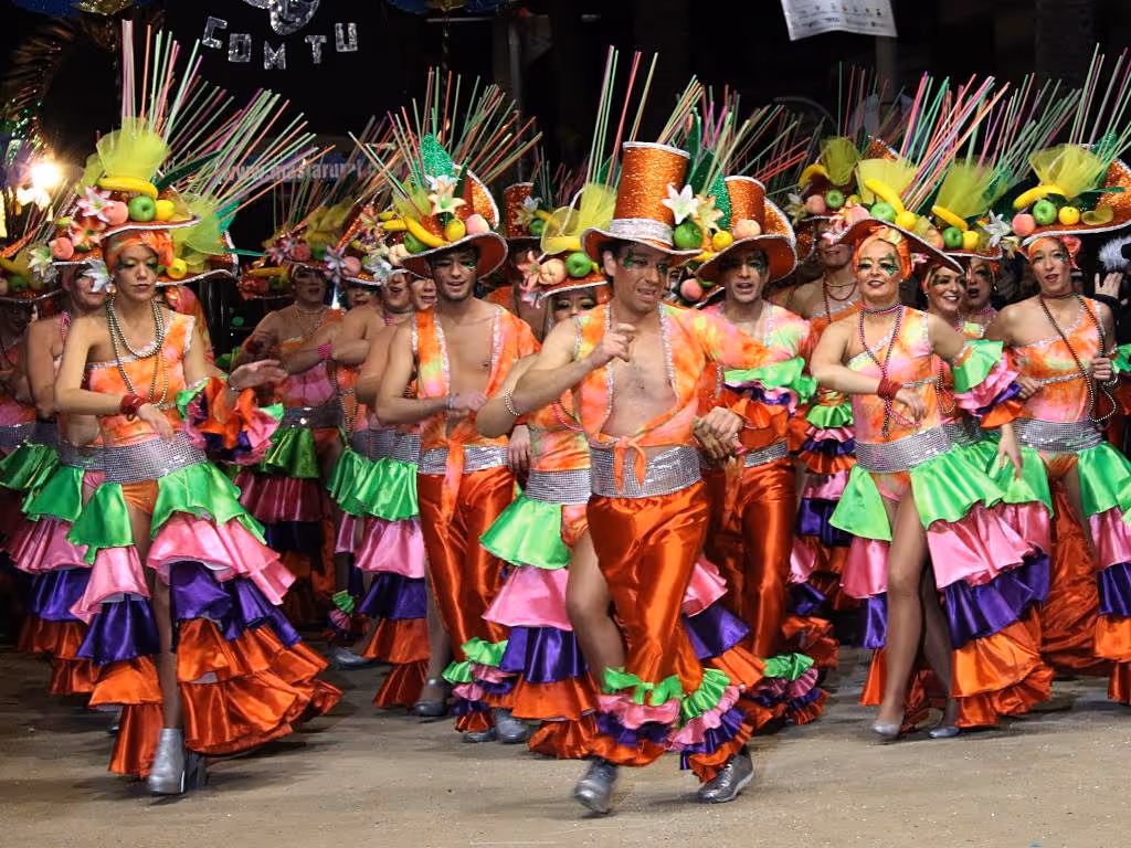 Costumed participants at the Sitges carnival