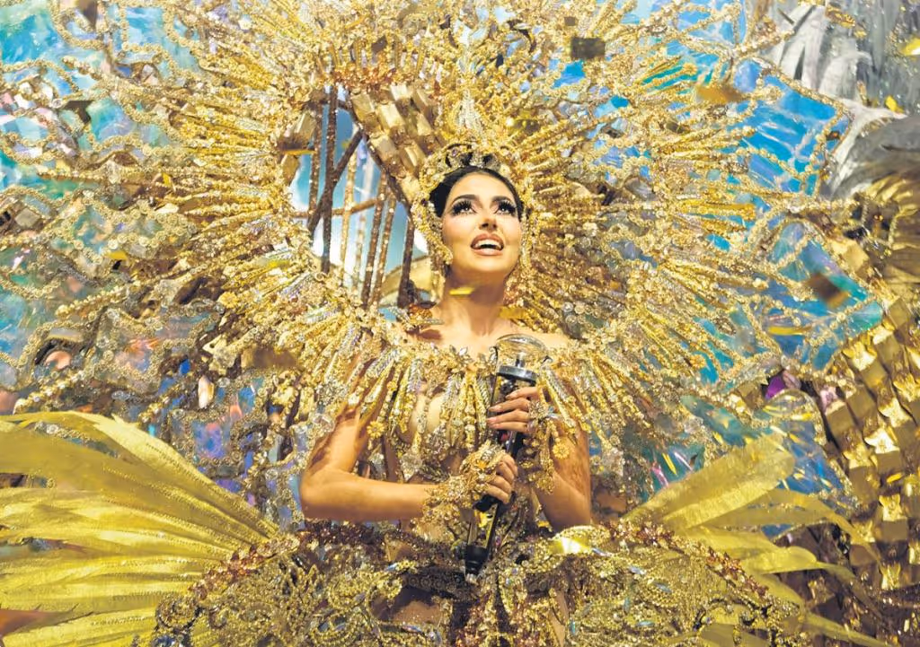 Corina Mrazek, queen of the 2024 Tenerife carnival