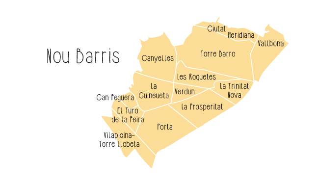 Map of Nou Barris