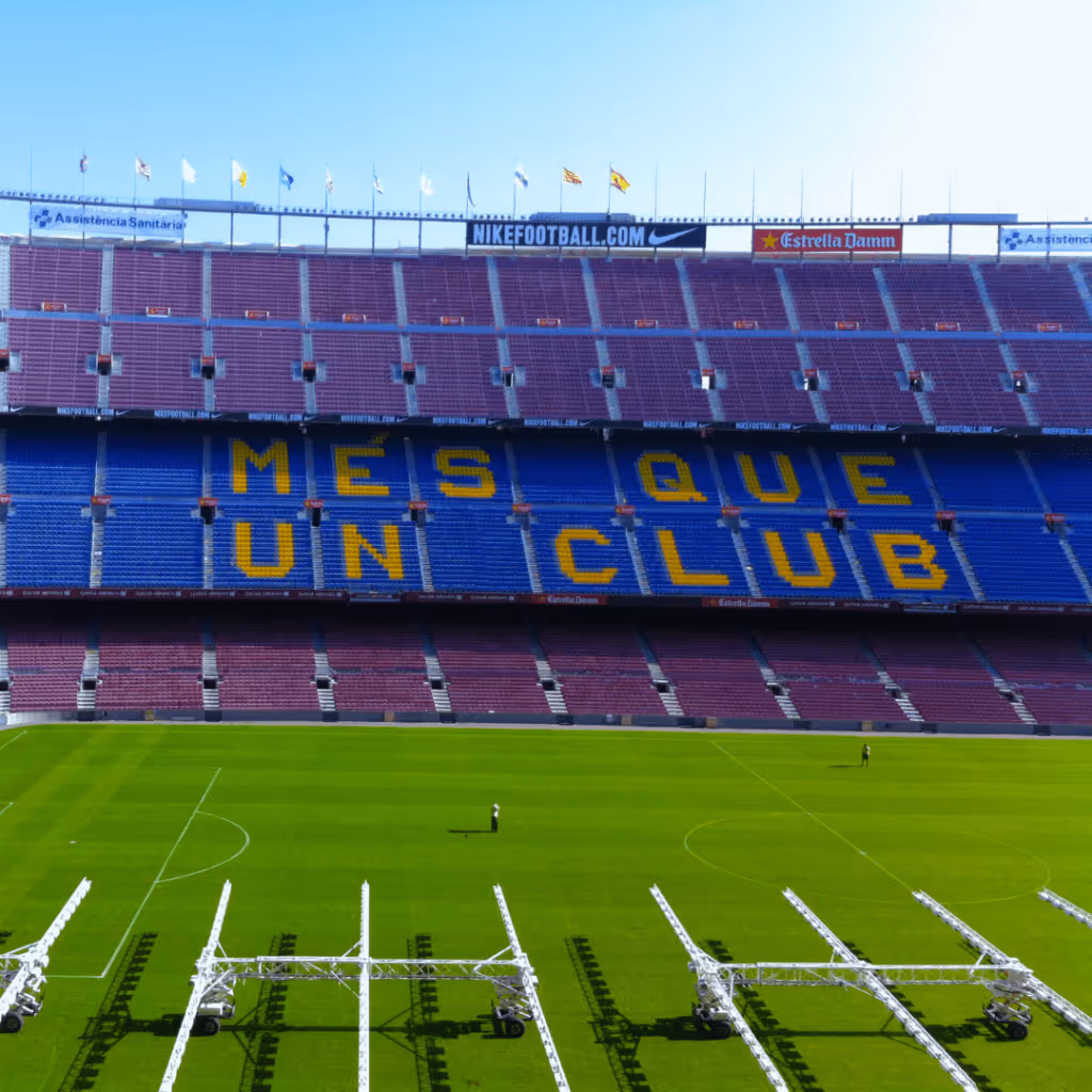 FC Barcelona stadium in the Les Corts district