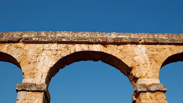 Stone aqueduct in Tarragona