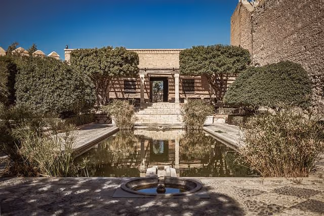 Patio of a house in Almería, Andalusia