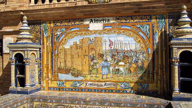 Historic mural in Almería