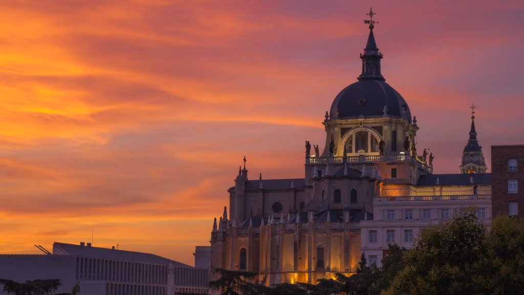 Sunset over Madrid