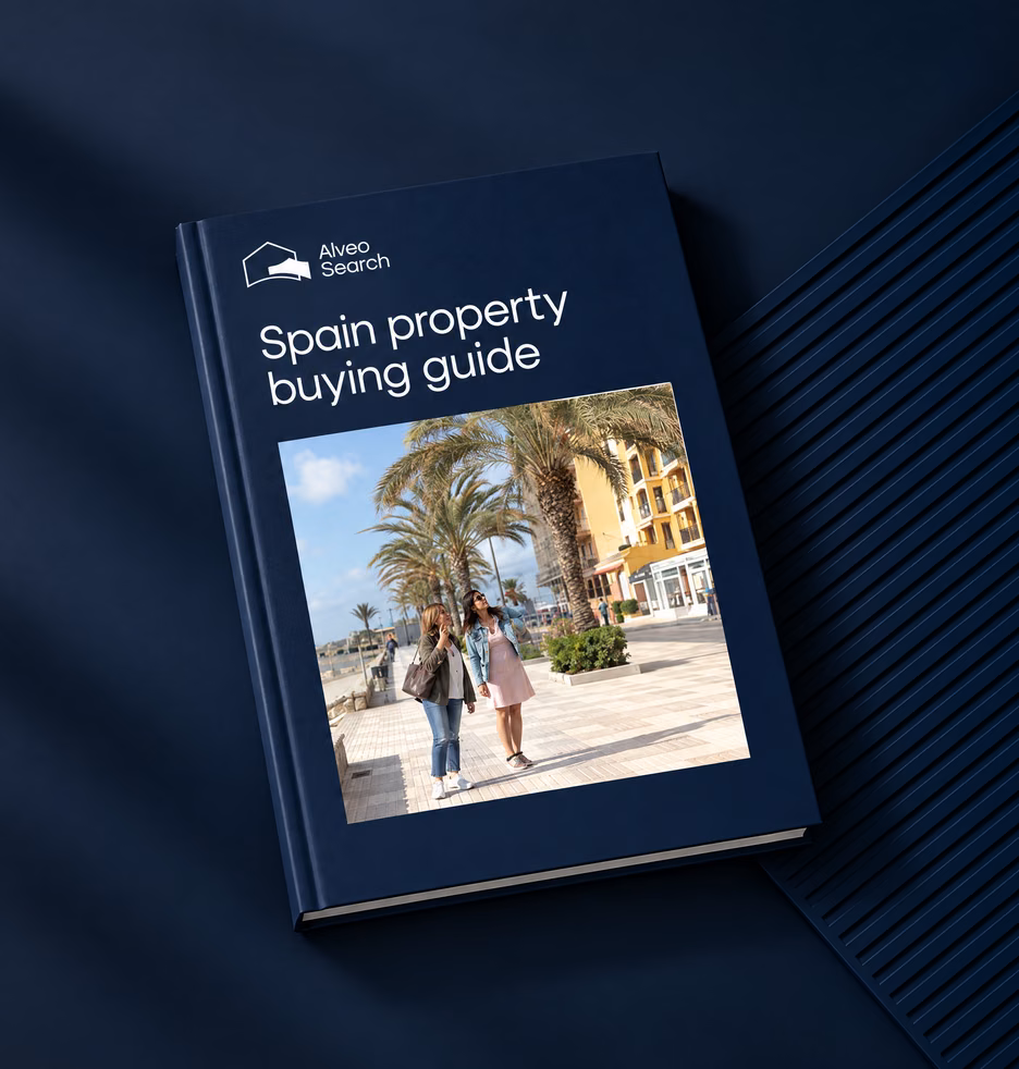 Cover of the guide to buying property in Spain